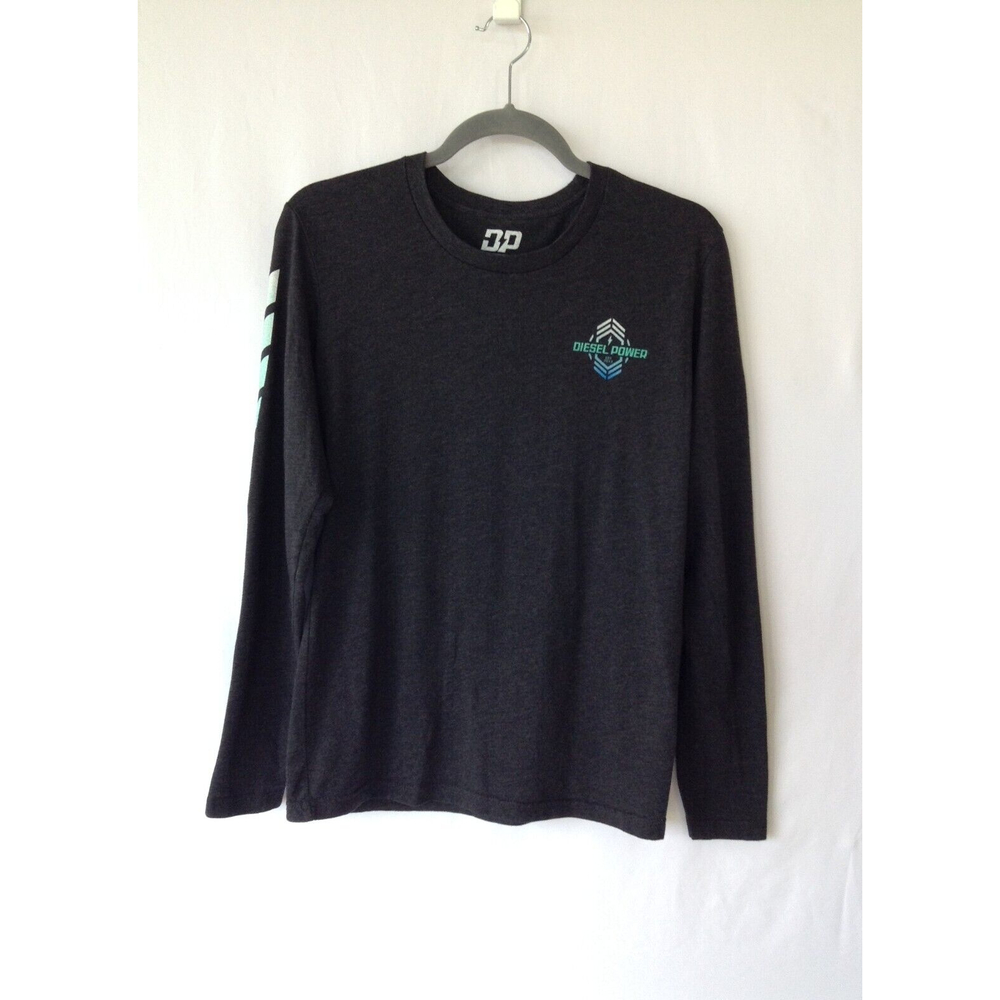 Men's Diesel Powerwear Long Sleeve Plumb Gray T- Shirt Size S